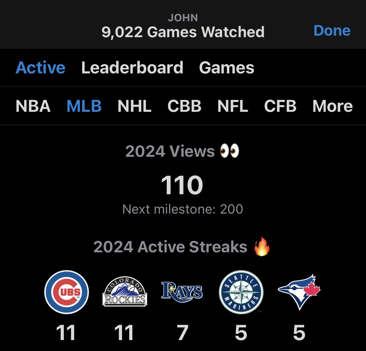 Reply with a screenshot of your games watched stats 👀