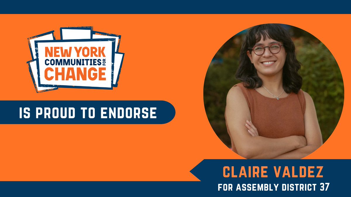 We are thrilled to endorse union organizer and working class champion @claireforqueens for Assembly District 37!