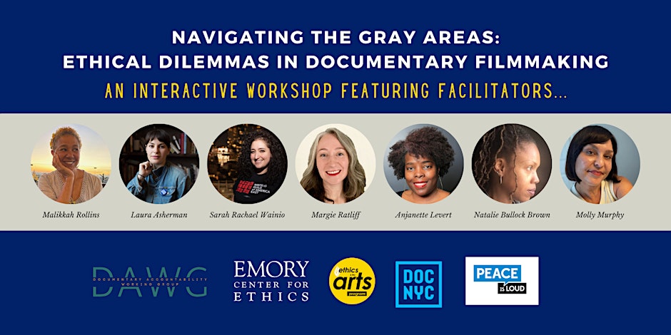 📣🗓️ Emory Ethics and the Arts, @DocWorkingGroup, & @DOCNYCfest present Navigating the Gray Areas: Ethical Dilemmas in Documentary Filmmaking, a two-day in-person workshop on Fri, April 12 & Sat, April 13 2024 at @EmoryUniversity in #Atlanta. 💻➡️ docethicsworkshop.com