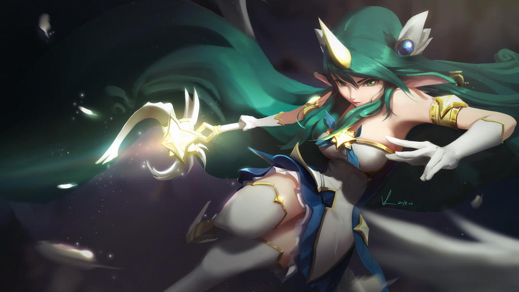 "I'am the magical girl of healing: Green Star! 

I'am here to aid you!"

A support hero enters the battlefield!