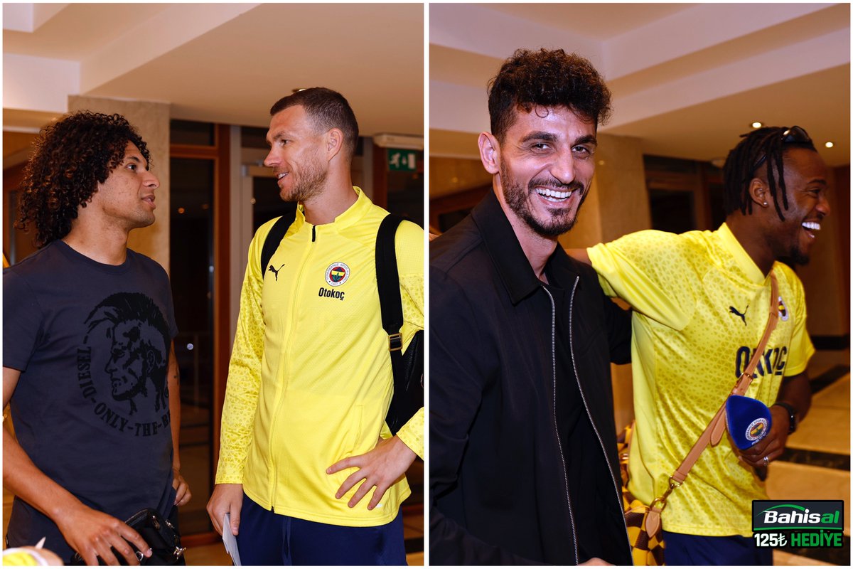 Willian Arao ve Samet Akaydın, Fenerbahçe kampını ziyaret etti.