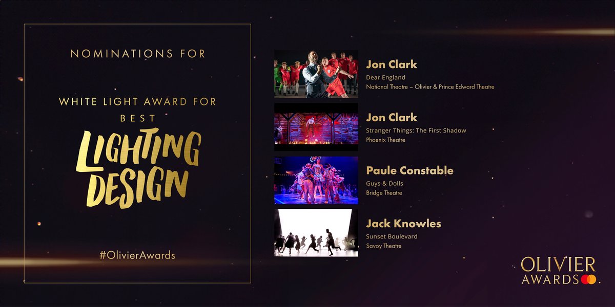 The @OlivierAwards take place this Sunday at the @RoyalAlbertHall! We're delighted to not only be sponsoring the award for Best Lighting Design but also supplying the lighting rig for the show itself! Best of luck to all the nominees and see you on Sunday! #OlivierAwards