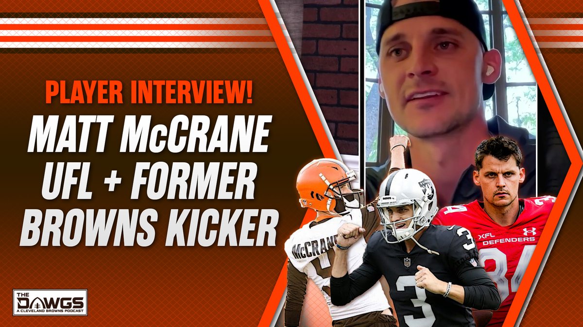 🔥NEW EPISODE! Former #Browns kicker Matt McCrane joins the show to discuss his experience in Cleveland and the mental side of being a professional football player in the NFL. Don't miss what the current @XFLDefenders kicker has to say. youtu.be/xKWy2p_3u9k
