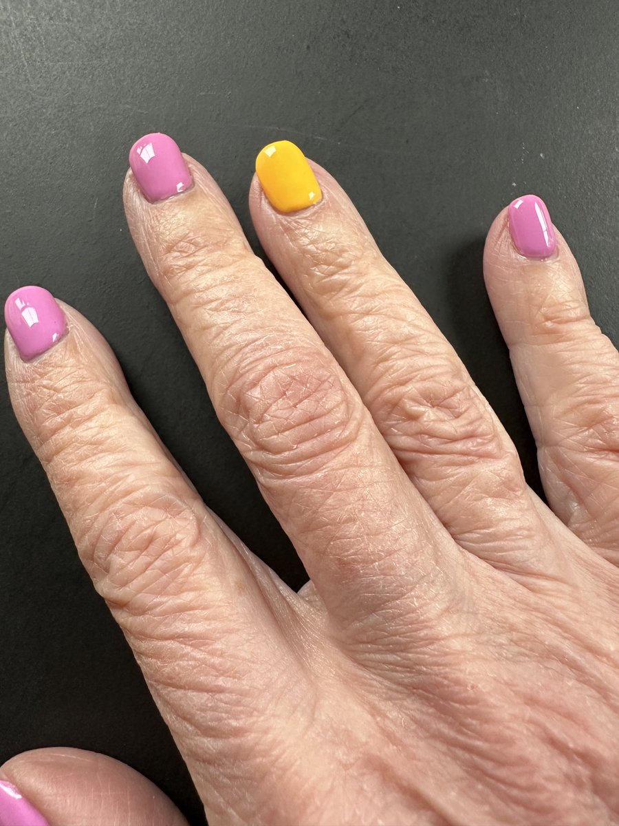 My nail is yellow to #EndTheSilence about the sexual violence committed by Hamas and to show my solidarity with Israel