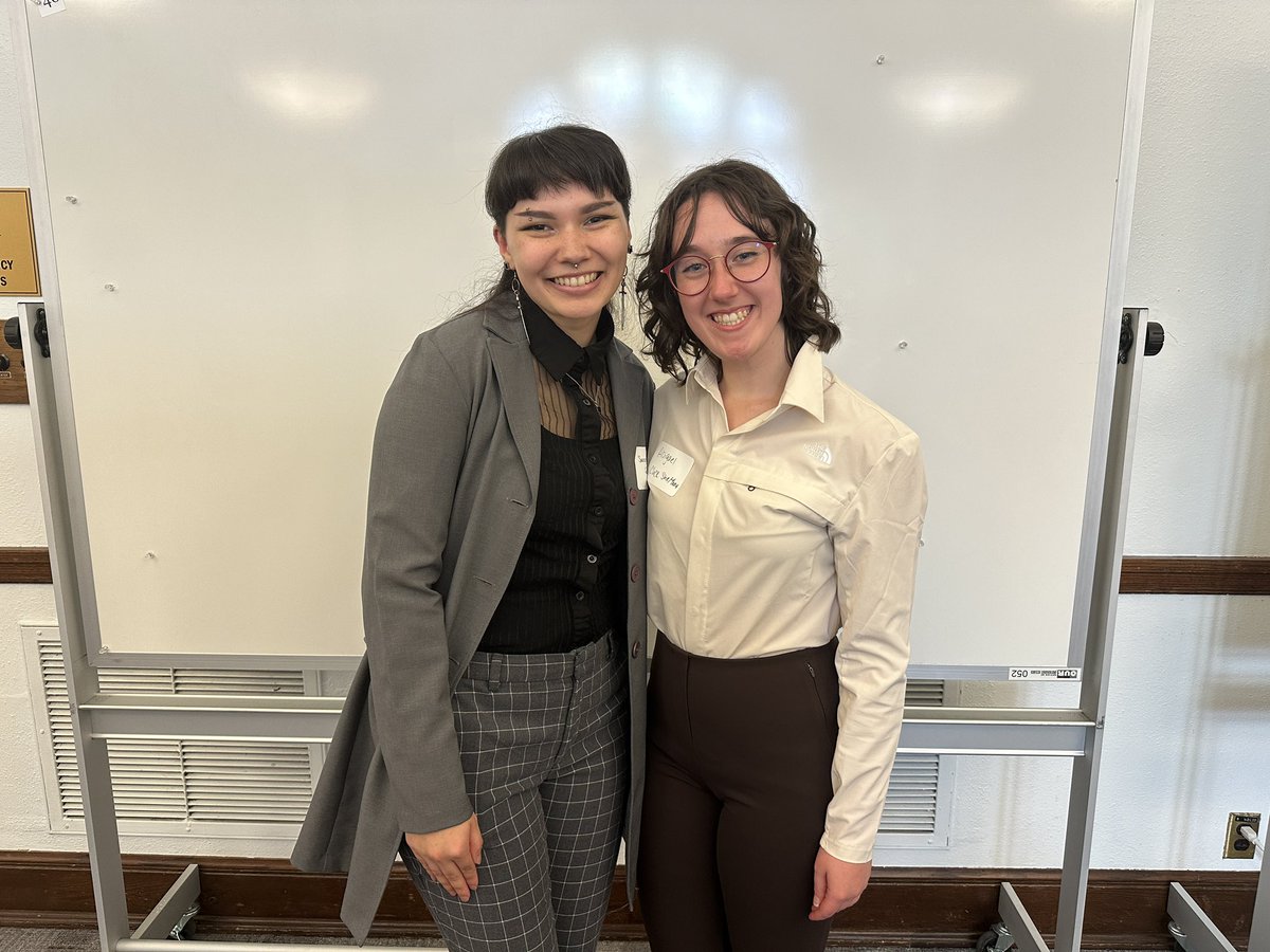 ClickAbigael's tweet photo. What a great year for poster presentations! Thanks @teriakirby &amp; @JunmingZhang_  for your collaboration on my poster presented at SPSS in Feb. and thanks to @TheMorgenroth for all the mentorship on my undergrad thesis presented at @Purdue_PsychSci Undergrad Research Conference! https://t.co/vXdOejs9ac