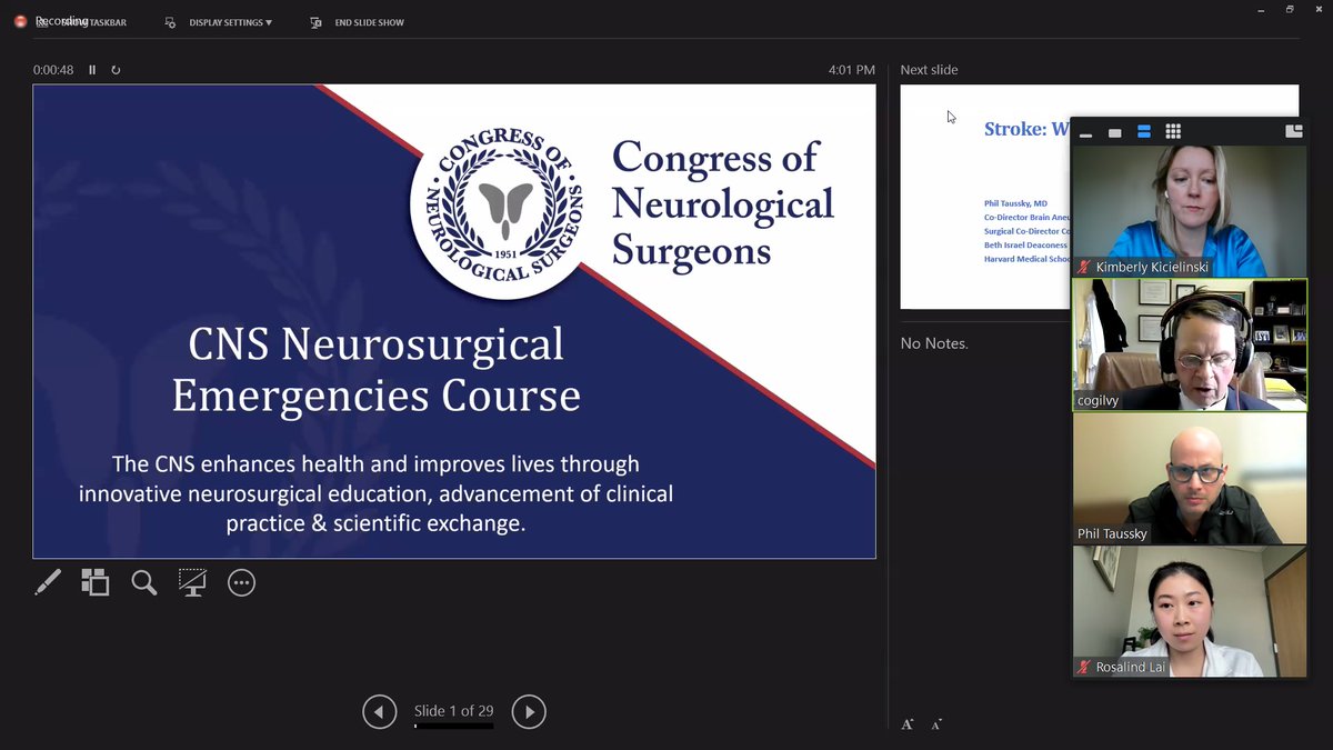 Always a great day participating as faculty in the @CNS_Update Neurosurgical Emergencies Course and learning about all things cerebrovascular! 🧠👩‍⚕️