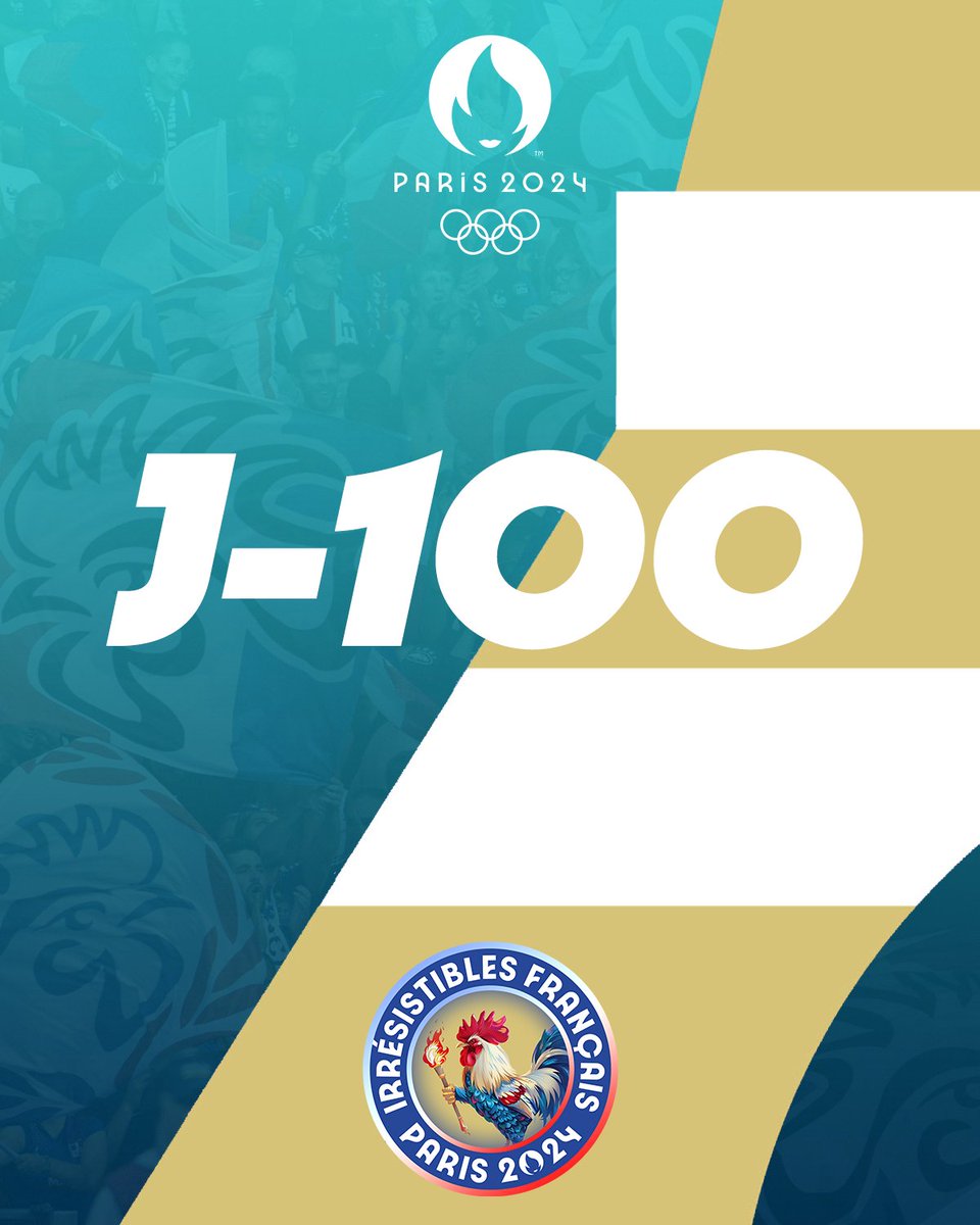 Les Jeux de la XXXIIIe olympiade débuteront dans #100jours 🔵⚪️🔴 ⚽️Les tournois olympique de football dans 98 jours ! #Paris2024