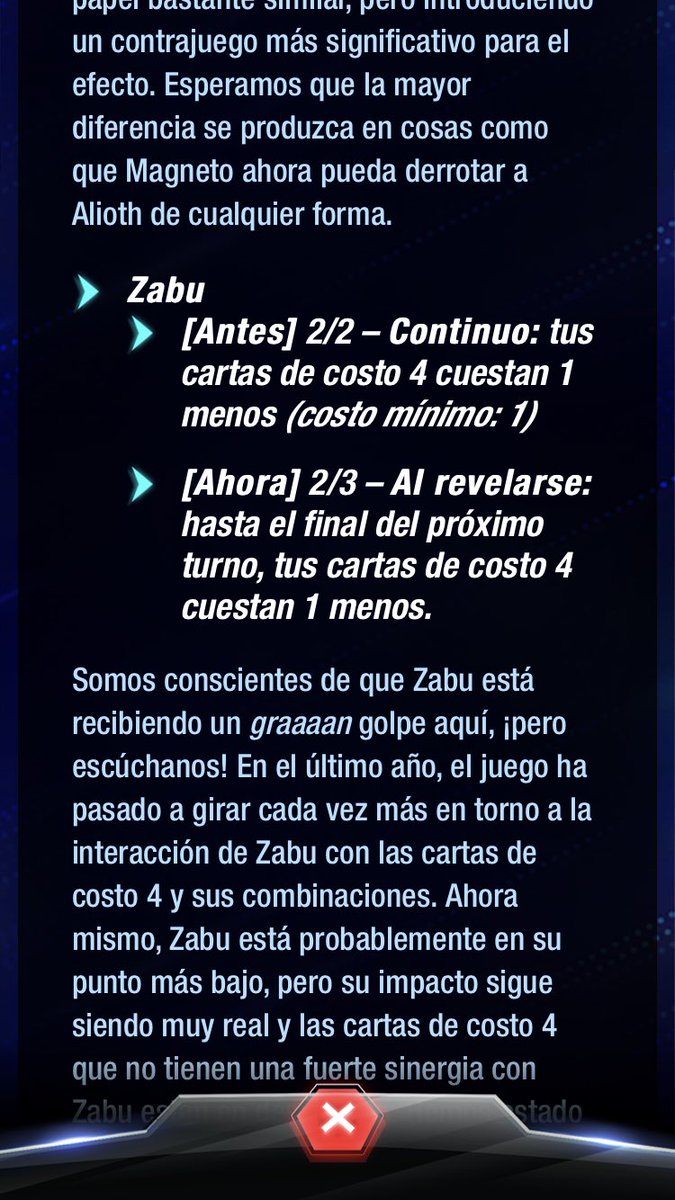 Pathow_Alvarez's tweet photo. Maestro @TioZoom_ no si abra Bug en aplicación de los teléfonos pero esta carta continúa así. Y no como el parche dice. https://t.co/g9g4QMCIgp
