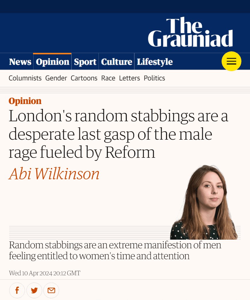 London's random stabbings are a desperate last gasp of the male rage fueled by Reform | Abi Wilkinson