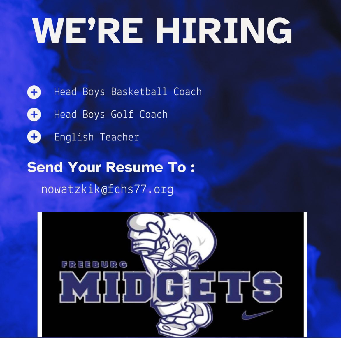 We are looking for a a couple coaches and a teacher! Come coach in a district that loves and supports athletics! Our basketball team has averaged 20 wins a year since 2018! If you are interested please let us know! @SoWestILHSSport @qcsports55 @GSV_STL @hshuddle618 @STLhssports