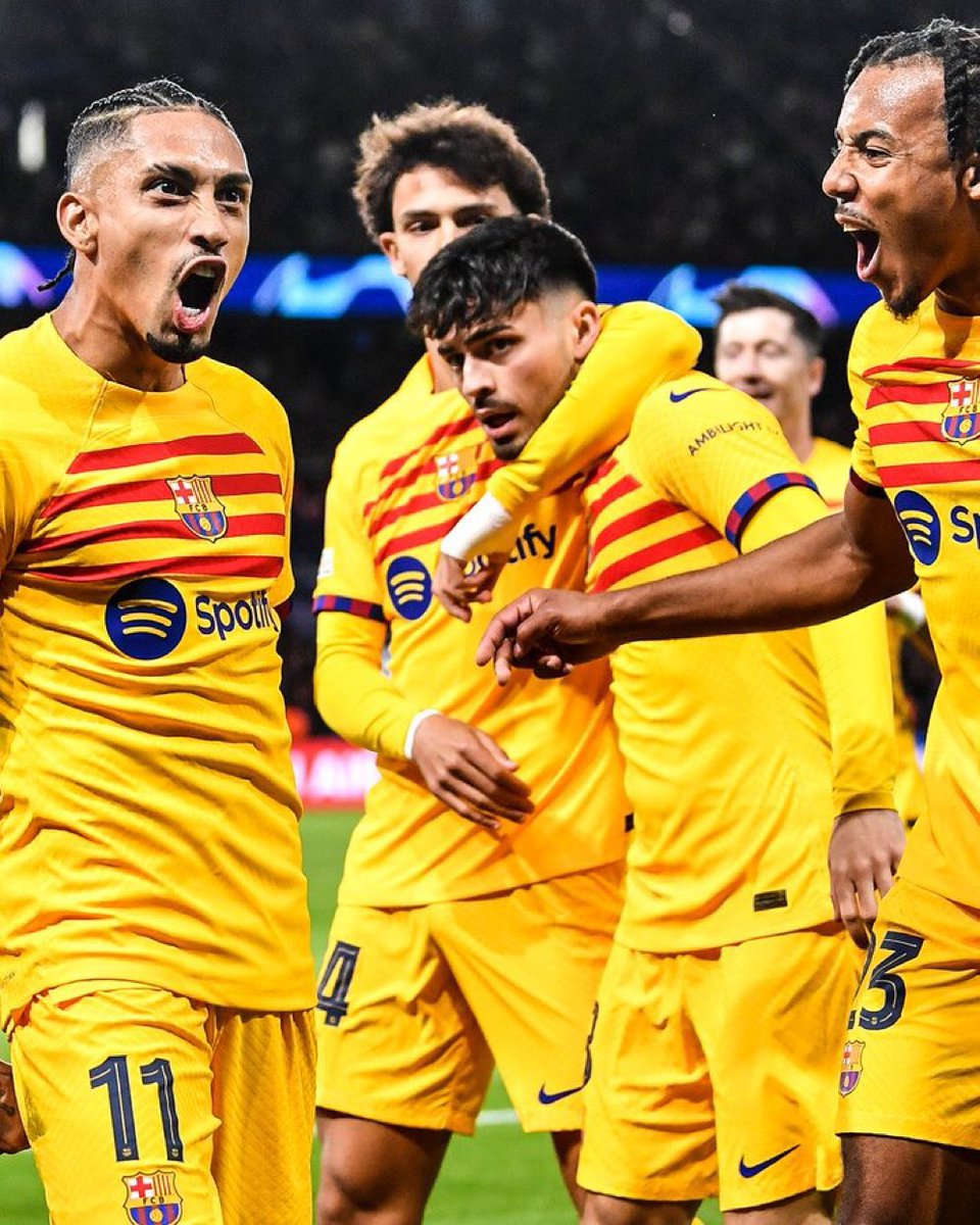 𝐀𝐃𝐍 𝐁𝐀𝐑𝐂̧𝐀 𝐘 𝐂𝐎𝐍𝐐𝐔𝐈𝐒𝐓𝐀𝐌𝐎𝐒 𝐏𝐀𝐑𝐈́𝐒 💙❤️ Enormes, muchachos @FCBarcelona_es 💪🏻