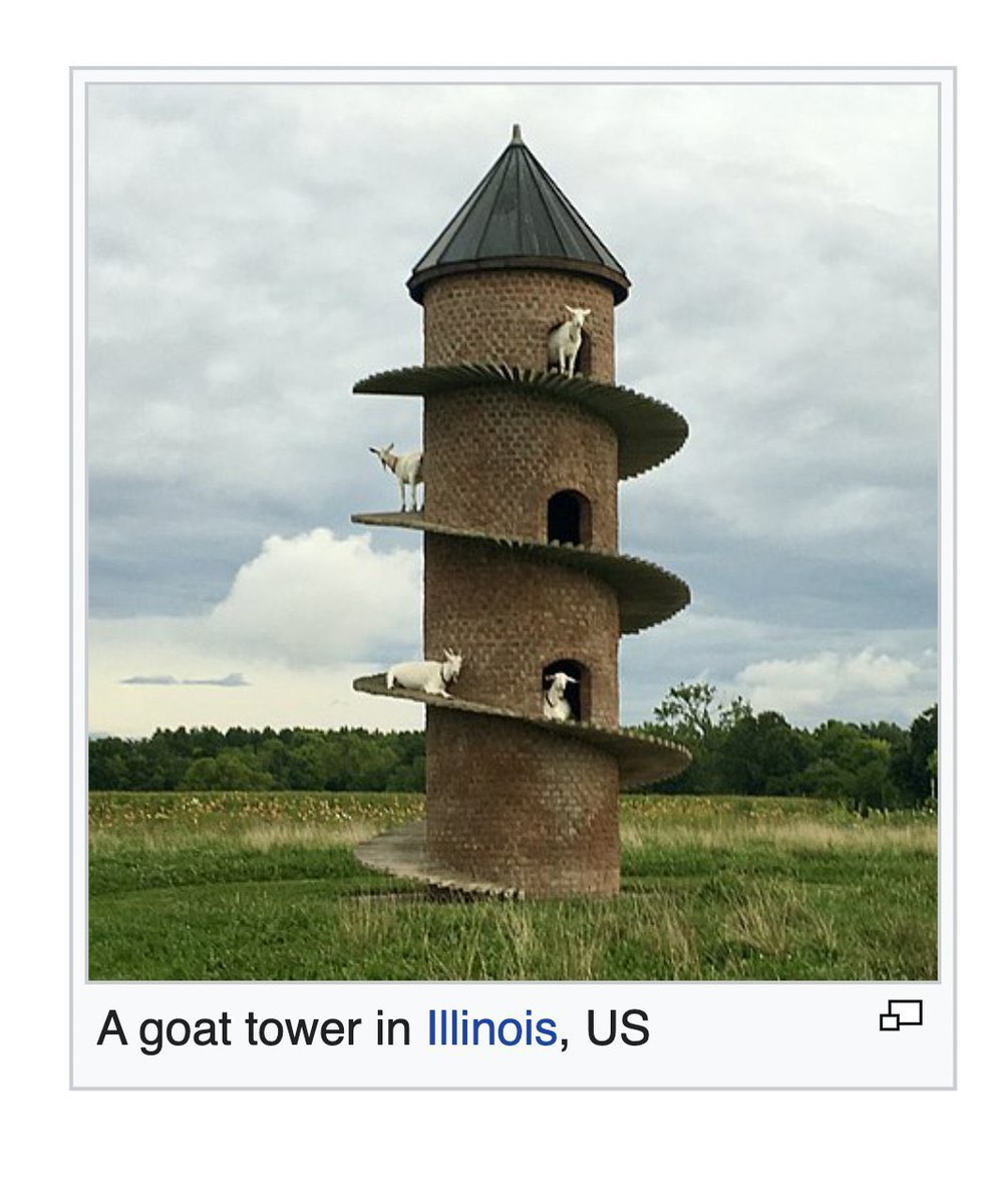 This tower … has got me like a goat tower.