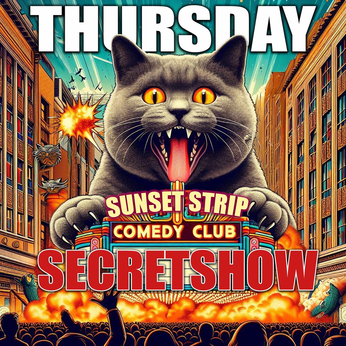 🔥 HUGE LINEUP! 💥THURSDAY! #SECRETSHOW IN #AUSTIN TEXAS AT @SunsetStripATX 8PM TIX - SUNSETSTRIPATX.COM