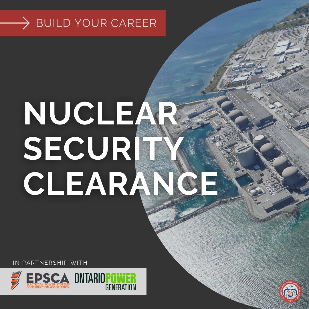 OInsulators95's tweet photo. #BuildYourCareer by obtaining your #NuclearSecurityClearance! 

The #NuclearSector values safety, stability, &amp; technologies that combat climate change. Stay ahead of the curve &amp; build your skills in a safe &amp; innovative work environment.
In partnership with EPSCA Construction @opg https://t.co/9mxuSSddIo