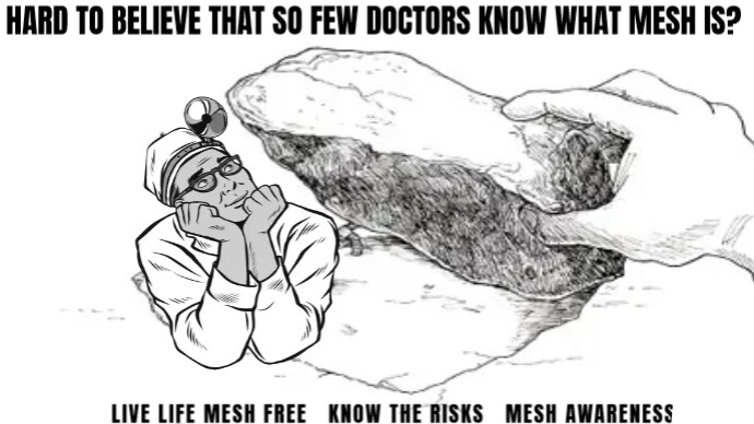 What Rock Do Doctors Crawl Out From Under? It's 2024 and still Doctors Do NOT Know Anything about Pelvic Mesh? The Vascular Doctor I was seen by yesterday had NO Clue what TV SUI Mesh was? I Call BS! #WomensHealth TIME for Mandatory #ClinicalTrials on Permanent #MedicalDevices