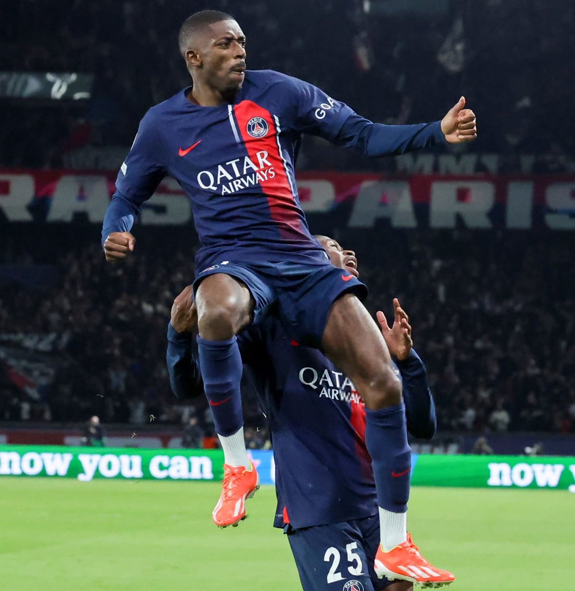 BarcaUniversal's tweet image. Survey: Thoughts on Dembélé celebrating like that against his former team?