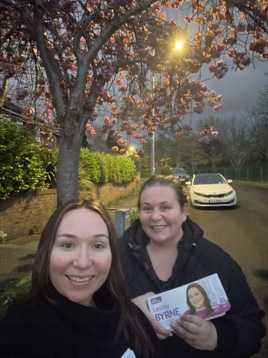 Great to have my sister out canvassing with me tonight in Loughlinstown. She lives in London and is a teacher. She is happy there but the reality is if she wanted to come home she’d have to move back to her childhood bedroom. This is true for so many.