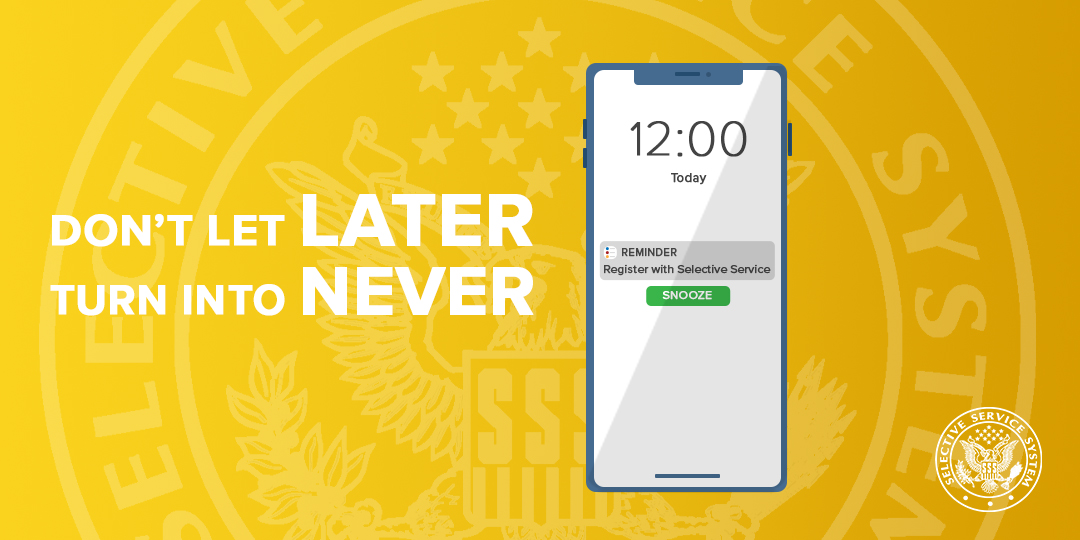 Don't miss out! Federal benefits await you with Selective Service registration. Register within 30 days of turning 18 to avoid delays. Visit sss.gov to get started. #RegistrationCounts #SelectiveService