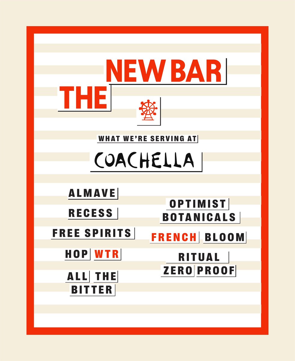 See you in the desert.  We’re popping up with our friends at #TheNewBar, the Official Non-Alcoholic Parter of <a href="/coachella/">Coachella</a> and <a href="/Stagecoach/">Stagecoach Festival</a>.  Who’s coming with?