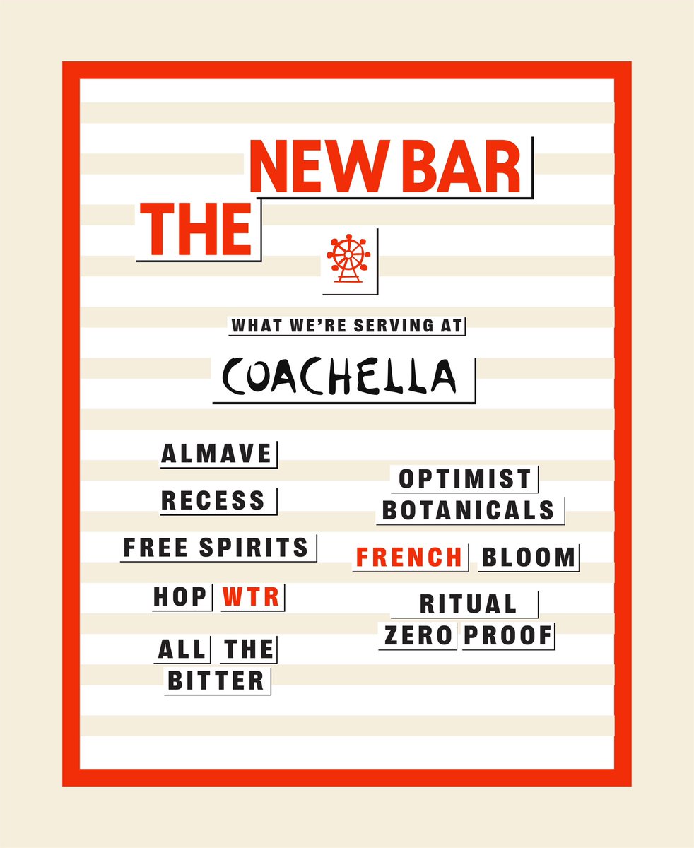 See you in the desert.  We’re popping up with our friends at #TheNewBar, the Official Non-Alcoholic Parter of @coachella and @Stagecoach.  Who’s coming with?