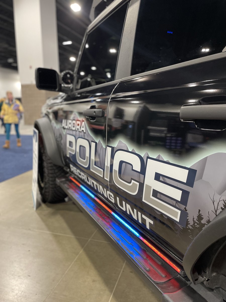 APD's Recruiting Unit attended last weekend's Denver Auto Show at the Colorado Convention Center. Thank you to everyone who stopped by to say hello and check out our new Ford Bronco 🚔 A lot of people played a role in making this project a reality and we have to say we're really…