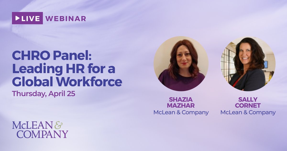 It has become more common for an organization’s workforce to be spread across multiple regions.

Join us Thursday, April 25, at 1:00 PM ET for an in-depth discussion on cultural considerations when leading HR.

Register here 👉 shorturl.at/cwBHY

#HR #OrganizationalCulture