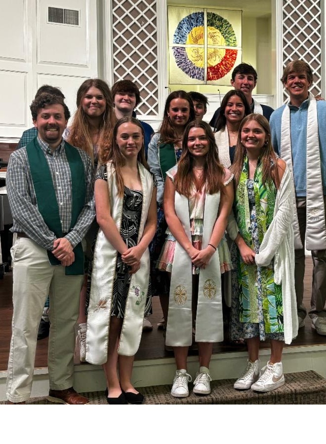 From JD, our Associate Pastor of Children, Youth, and Families (left): "One of the things I love most about my work is witnessing God’s own spirit on our students as they teach, comfort, and explore.” 
#ParkRoadBaptistCLT #YouthSunday #ChurchCommunity