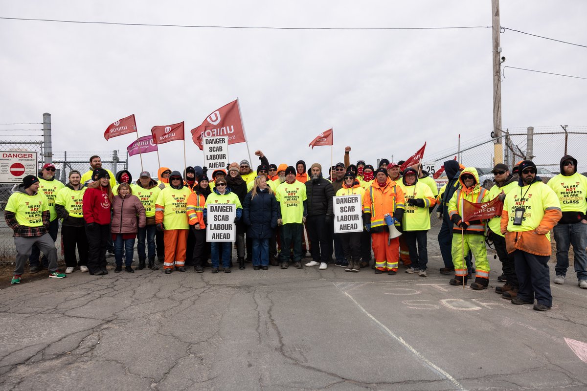 'We are not peasants. We are working class.' This is the frontline against Corporate Greed. Unifor Autoport workers in Eastern Passage fought back against the big boss and won a tentative agreement last week. In the end, workers always win.