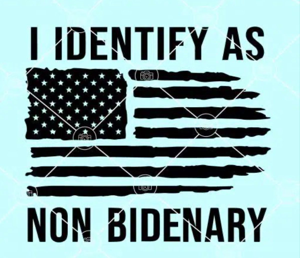 I identify as. . . NON BIDENARY #Trump2024 🇺🇸