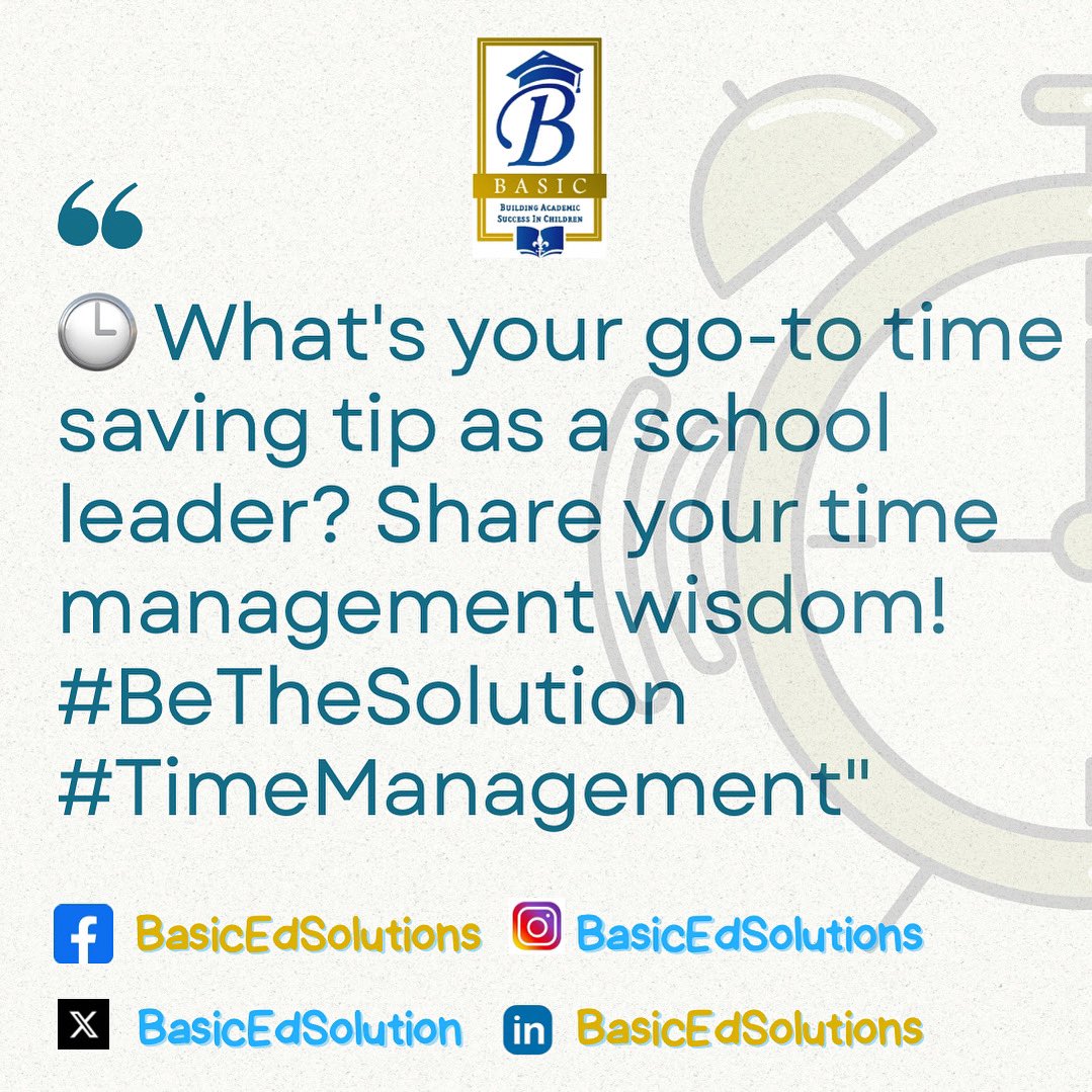 basicedsolution's tweet image. How are you saving time as a school leader?