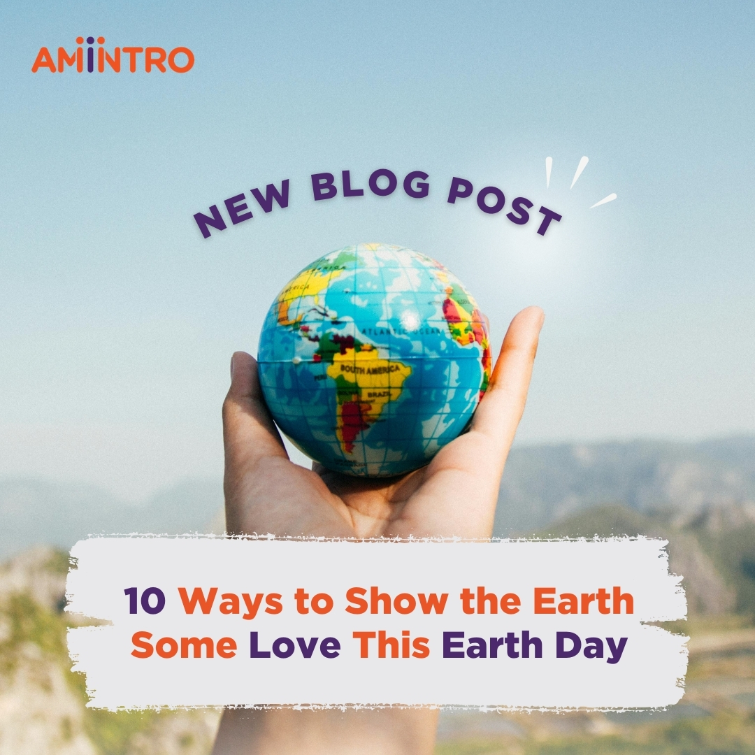 🌏 Did you know that Earth Day is coming soon? 

Check out our latest blog post for 10 tips to keep the Earth happy! 💜

Read the blog at bit.ly/3VQ8U6X
⁠
Create an account today and explore the best of life after 50 at app.amintro.com/Account/Regist…!

#amintro #amintrofriends