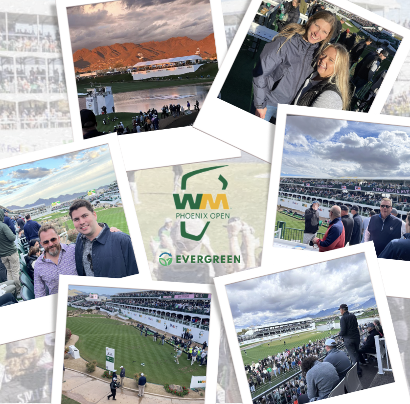 EvergreenGrease's tweet photo. Celebrating #GolfersDay with a throwback to our unforgettable time at the WM Phoenix Open a few months ago! 🏌️‍♂️💚 A huge thank you to our team and partners for embodying the spirit of sustainability in every swing. #EvergreenGreaseService https://t.co/DPSIO94PKH