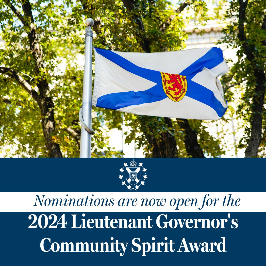 The best communities make you feel at home, inspire action, and make Nova Scotia better. Nominate a community for the 2024 Lieutenant Governor's Community Spirit Award and tell us why they deserve recognition. Learn more: cch.novascotia.ca/investing-in-o…