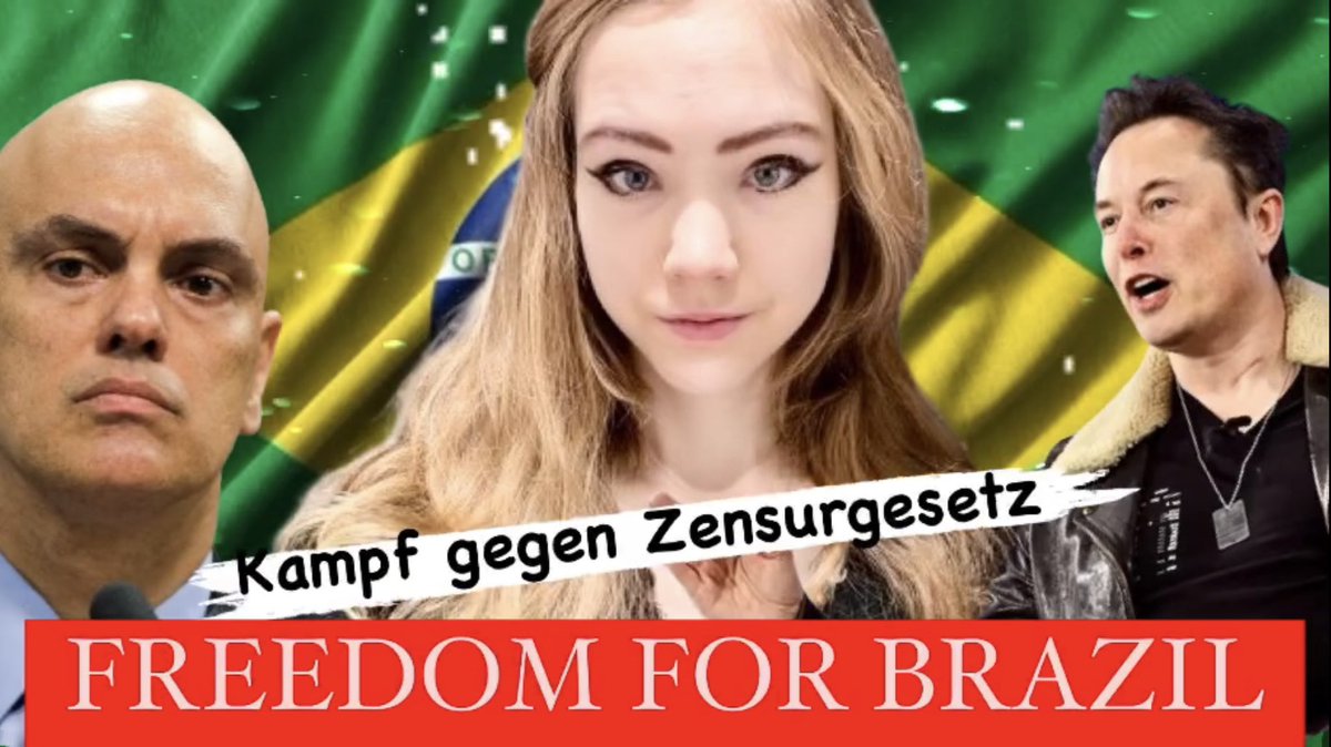 🎥💥 FREEDOM FOR BRAZIL! 🇧🇷 YOUTUBE: youtu.be/tTz5LQtaNLA?si… (🇩🇪 with 🇺🇸/🇬🇧 subtitles) Brazil's freedom of speech has never been more at stake than now! Is @elonmusk the only one opposing President Lula and Judge de Moraes’ information tyranny? This is not a Brazilian…