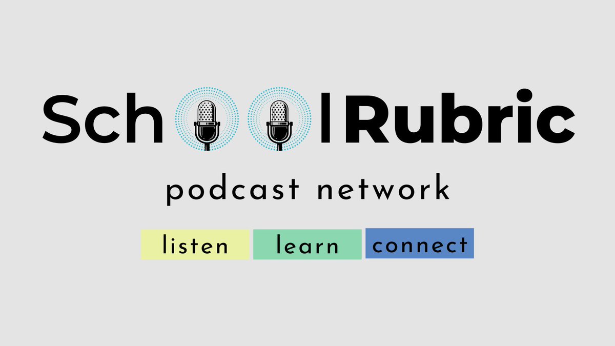 At SchoolRubric we work with podcasters from all across the world to help amplify their voice, share their stories, and help all educators improve their craft. Learn more about the podcasters we collaborate with at schoolrubric.org/podcasts/ #podcast #listen #learn #connect