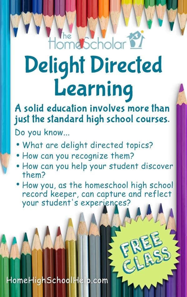 [Free Class] Delight Directed Learning🥳🎉Delight directed learning is the secret ingredient of successful homeschooling. It uses the student's natural interests! Join my free class 4/16 or 4/18 and I'll teach you how! bit.ly/3U2zWXa #homescholar #freeclass #lovetolearn