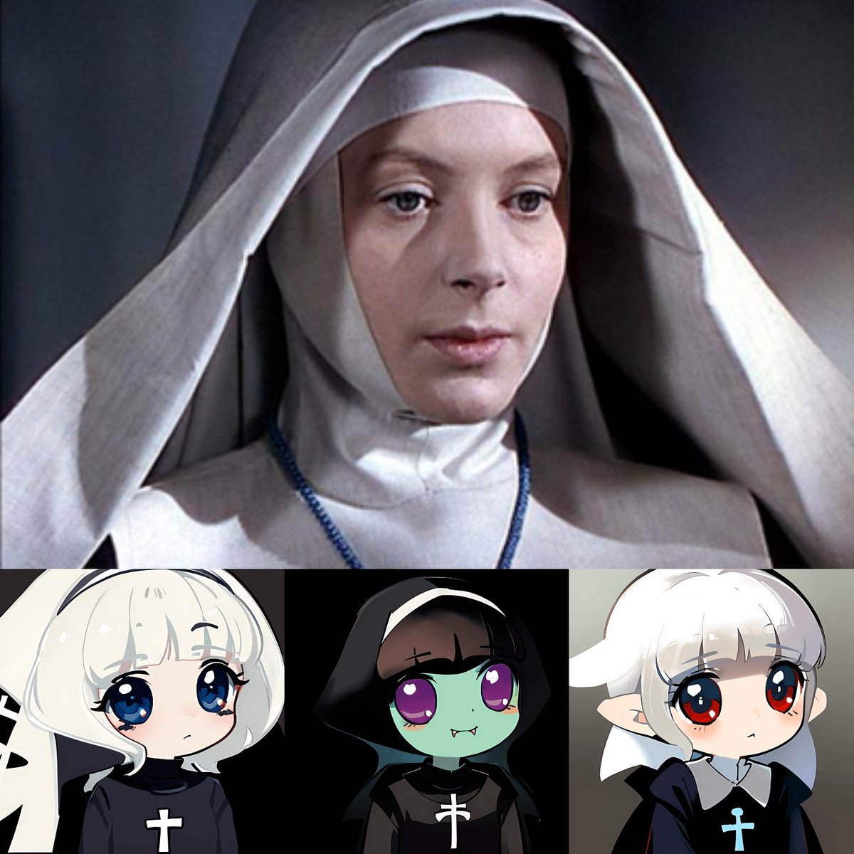 We got nuns
We got vampires
We got vampire nuns
💙🫀🙃

@Sprotolady
#DN404 #ERC404 $SHADOW