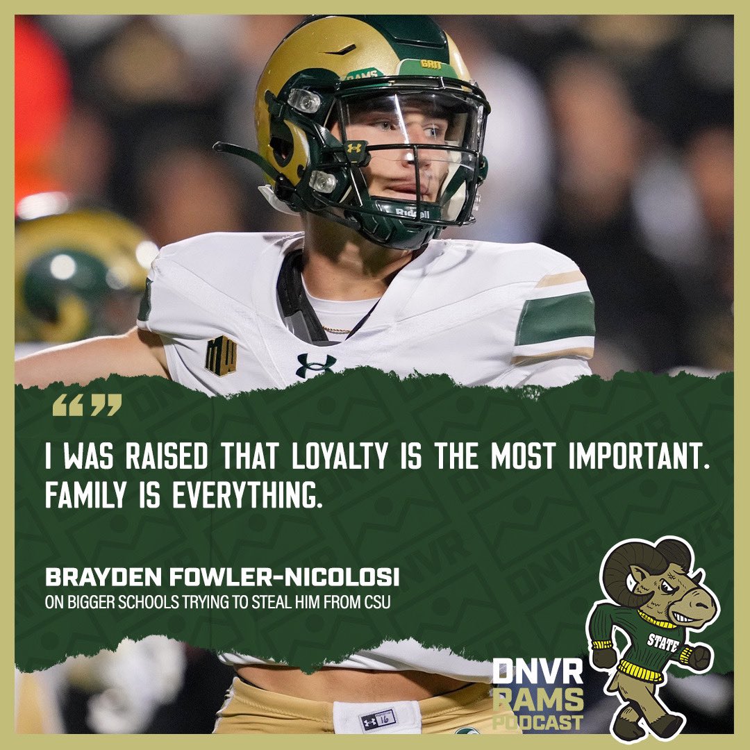 Brayden Fowler-Nicolosi had schools trying to get him to transfer in after a breakout season. He chose to stay in Fort Collins with the coaches that gave him his opportunity.