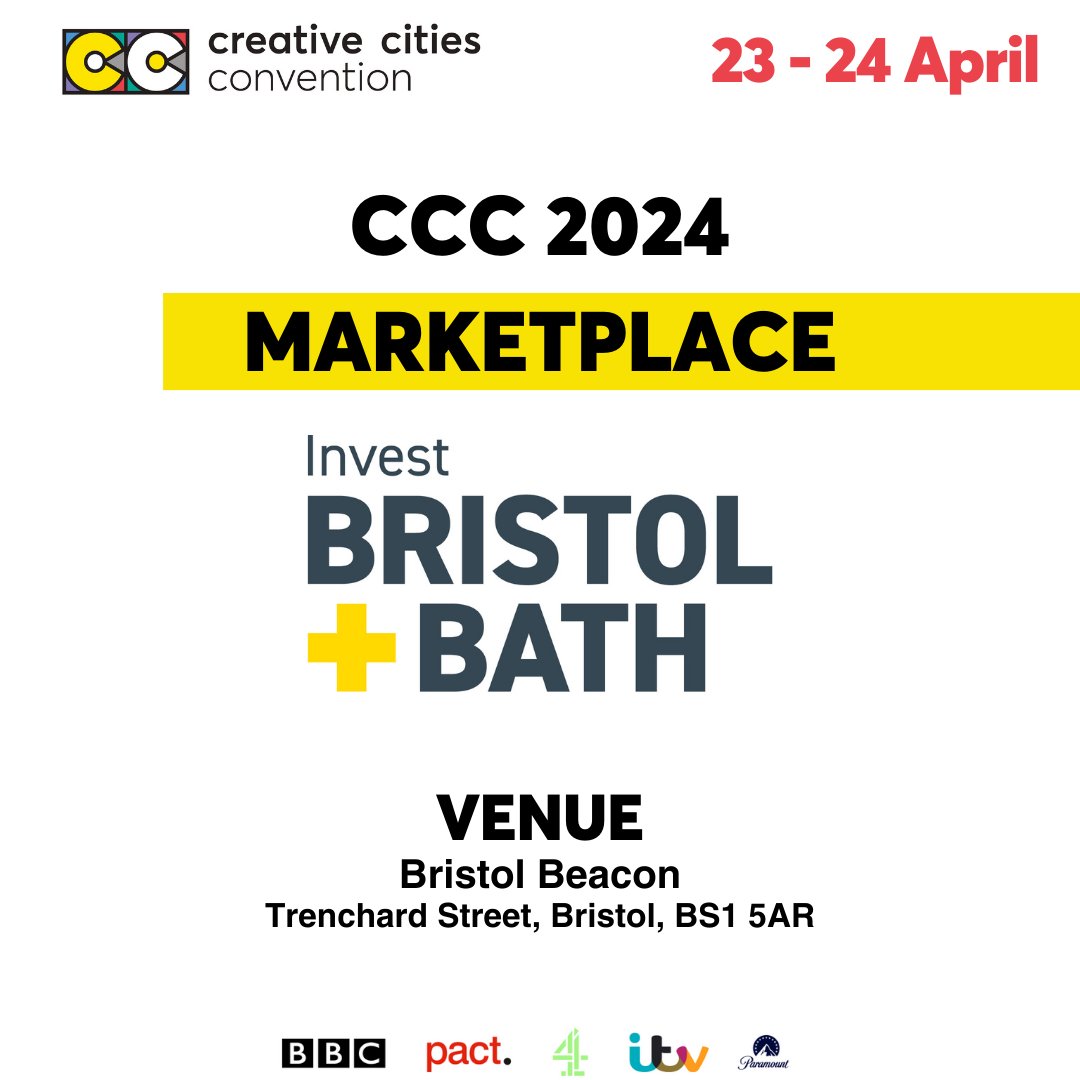 We look forward to welcoming @investbrisbath to CCC 2024 at The Bristol Beacon. Joining us as host partners, @investbrisbath will also be part of the marketplace. Several organisations that support our industry will be on hand to explain their work 🎫creativecitiesconvention.com/sponsors/