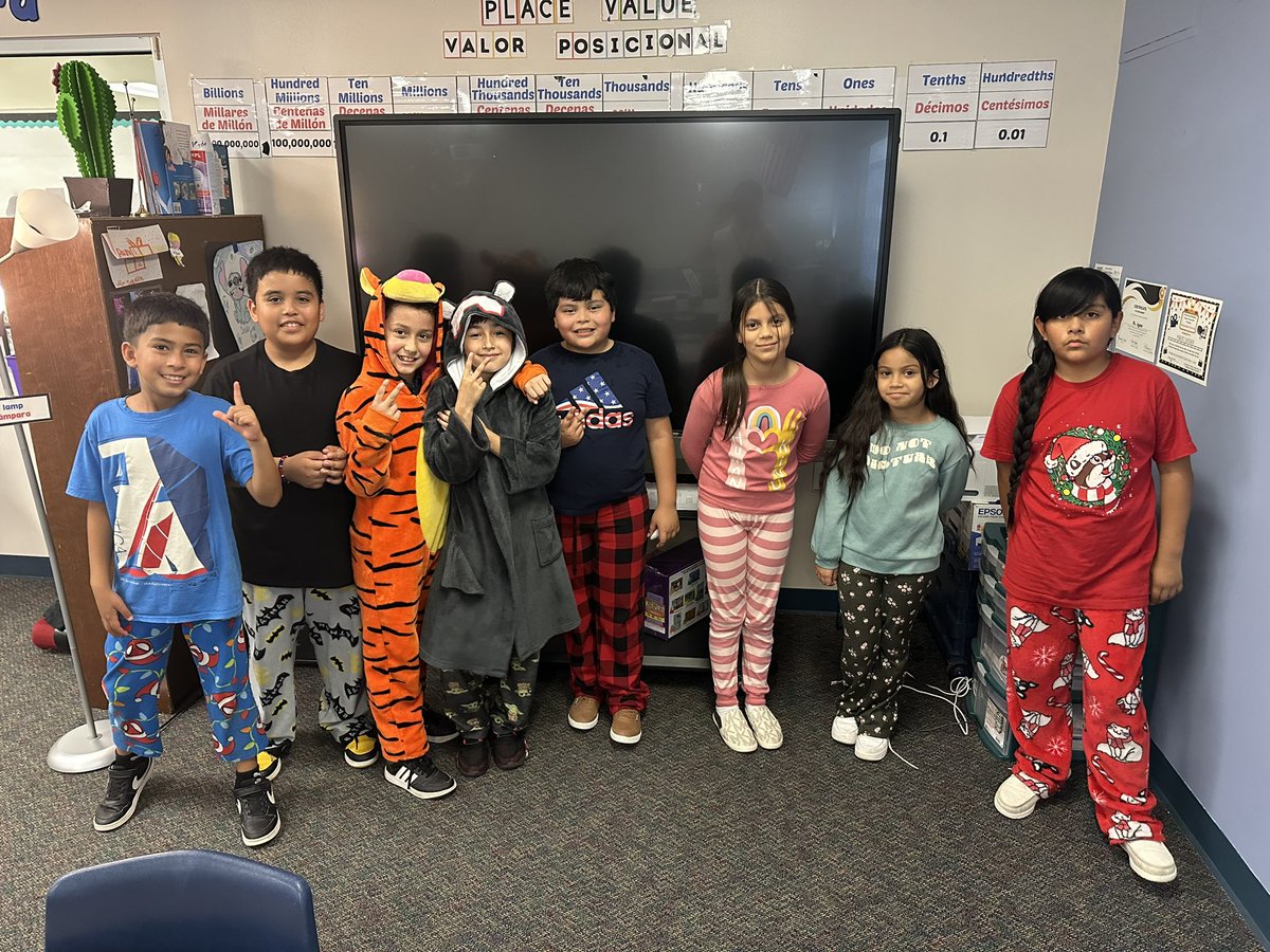 Day 2 of Super STAAR Week! Students are putting the STAAR test to sleep 😴⭐️🩳🧦by wearing their PJs 💪🏼.

#RealChampionsOnly 
#ChampionYear
#PES_Spring
#BeAMaker
#Unstoppable