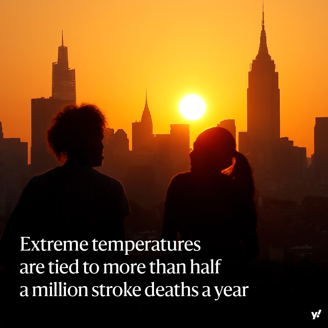 Recent data shows men had more strokes related to extreme temperatures than women, but it affected people across all age groups. However, as the planet gets warmer, the burden of strokes due to high temperature will grow “sharply,' experts warn. yhoo.it/4aMoRPG