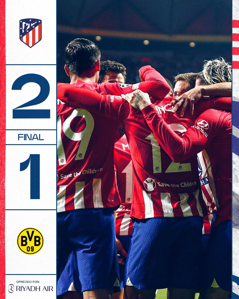 Futbol enteresan oyun. 

Atleti çok baskın bir ilk yarı oynayıp skoru almasına rağmen son 15 dakikada yaşadığı buhran , maçın 4/3’lük bölümündeki tüm iyi işleri taca çıkarıyordu.. 

Iduna Park’ta rövanş çok zor olacak ama Simeone bir şekilde çözer bence.👋

#AtletiBVB