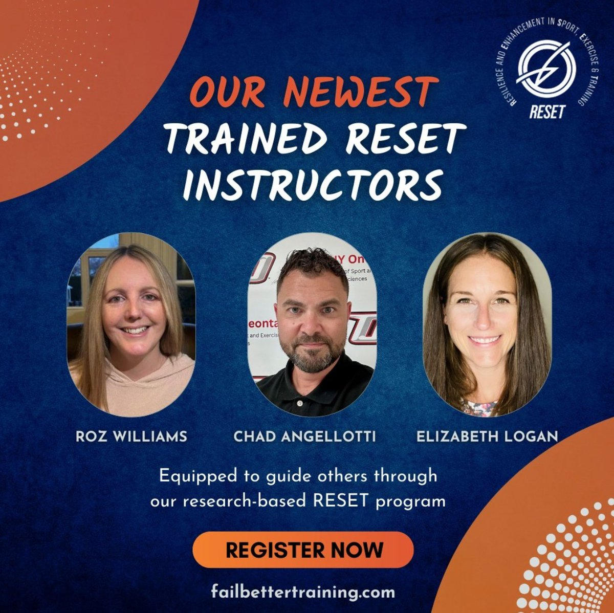 Interested in becoming a Trained RESET Instructor? We’re accepting applications for our summer cohort!

#FailBetterTraining #RESETInstructors #RESET #Resilience #MentalSkills #Training #ProfessionalDevelopment #TrainTheTrainer #PerformanceCoaching #SportsPerformance #Motivation
