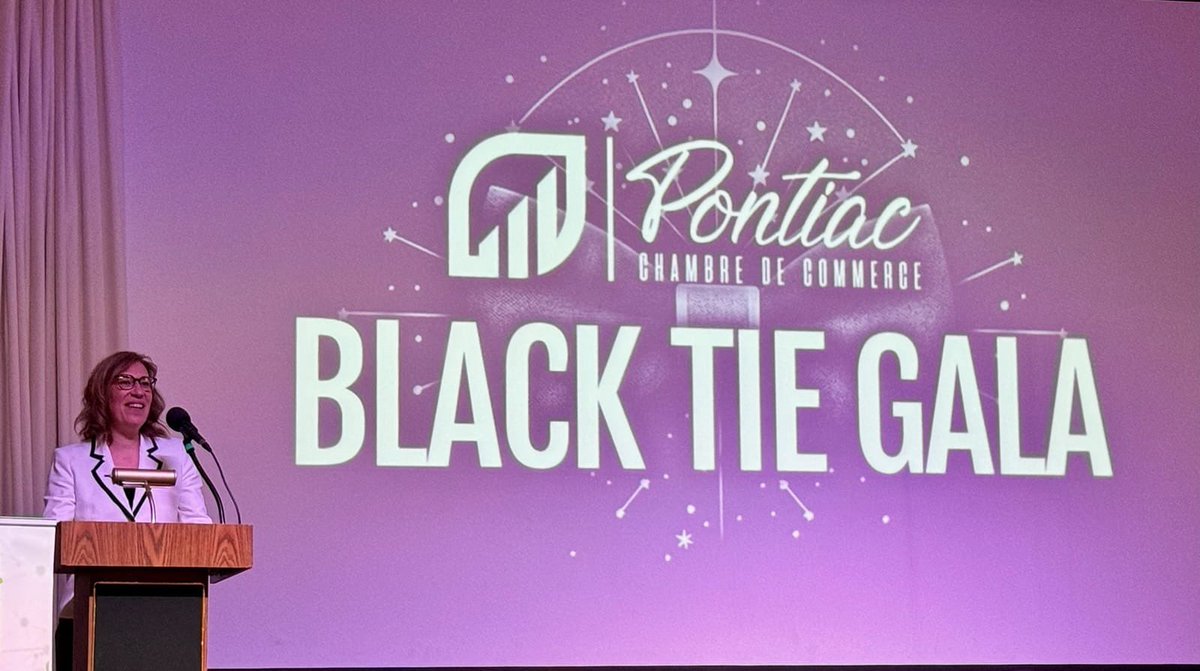 J'ai eu le plaisir d'assister au Gala Black Tie organisé par la Pontiac chambre de Commerce et c'était vraiment formidable ! Bravo à notre dynamique communauté d'entreprises - votre travail acharné et votre dévouement sont une véritable source d'inspiration. #GalaBlackTie