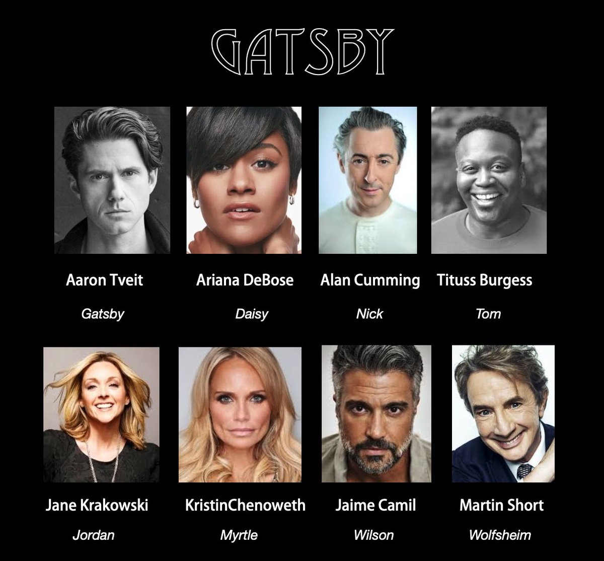 I guess now would be a good time to let you know that I also recently adapted The Great Gatsby as a musical. I think there's room for all three! Here's our cast announcement.