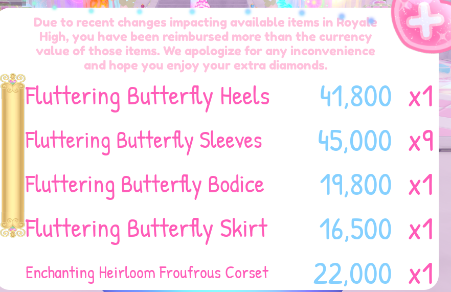 MoonEclipseOFC's tweet photo. I knew those sleeve dupes would be worth it one day. (Honestly so lame they removed these I loved them :( )
#royalehigh https://t.co/LyPtK3rHUG
