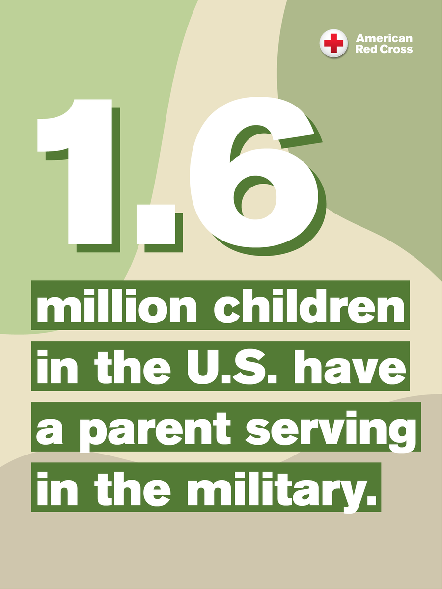 Military service involves the whole family - including the kids. During April's #MonthoftheMilitaryChild, the Red Cross thanks both our U.S. military members and their children for their strength and sacrifices made in service to our country. You're all heroes!