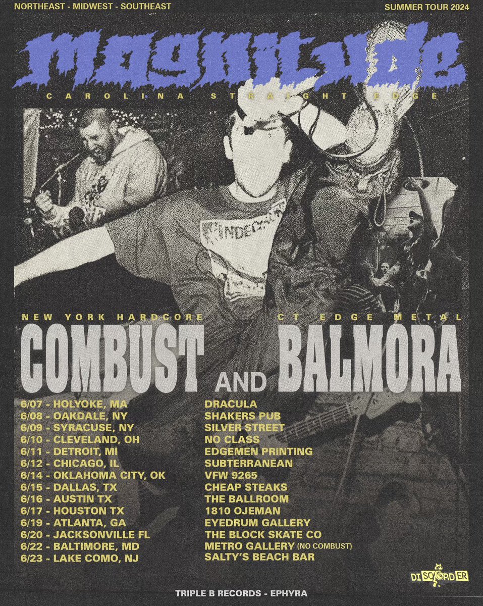 What better way to kickoff summer than a lil bitta unity @magnitudexxx @CombustNyhc @BalmoraCTHC @TripleBRecords