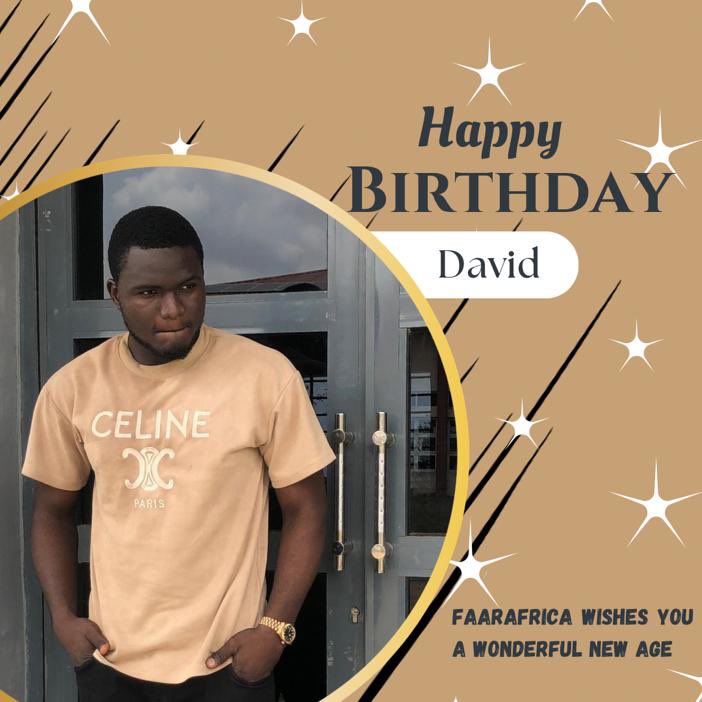 Happy Birthday to our incredibly talented graphics designer @Dbliss88 ! Your creativity and dedication bring our projects to life. Wishing you a new year filled with joy and fulfillment. #faarafrica #happybirthday #AMR