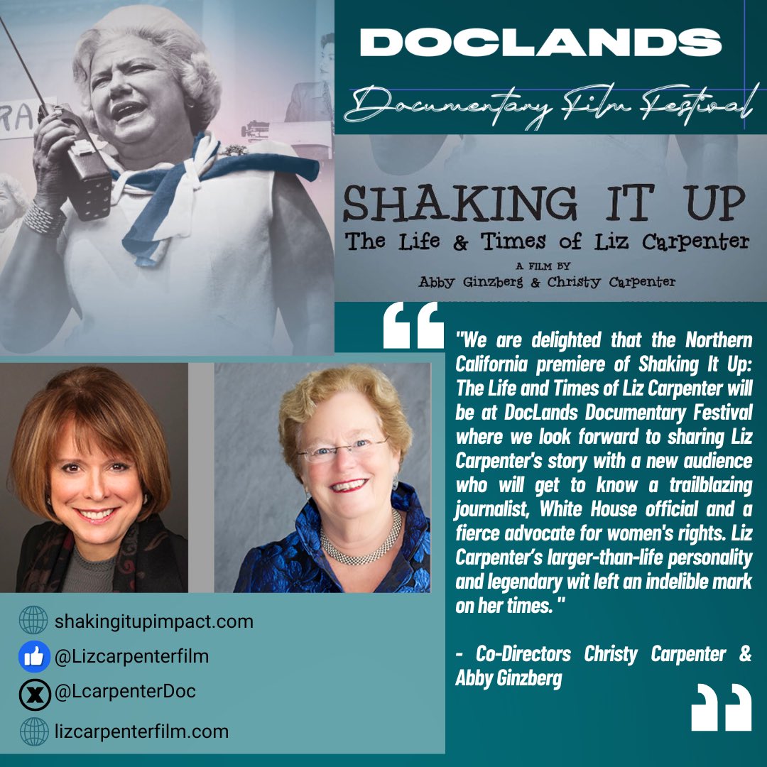 LcarpenterDoc's tweet photo. "SHAKING IT UP" Selected for @doc_lands Bay Area Premiere! 🎬 — second screening added! Also— #DIFF Dallas International Film Festival #DOCLANDS #DallasFilmFest #SocialActionMedia #ShakingitUp Read our Spring Newsletter here: https://t.co/El1HbhGKW3 https://t.co/ywKP0WNOio